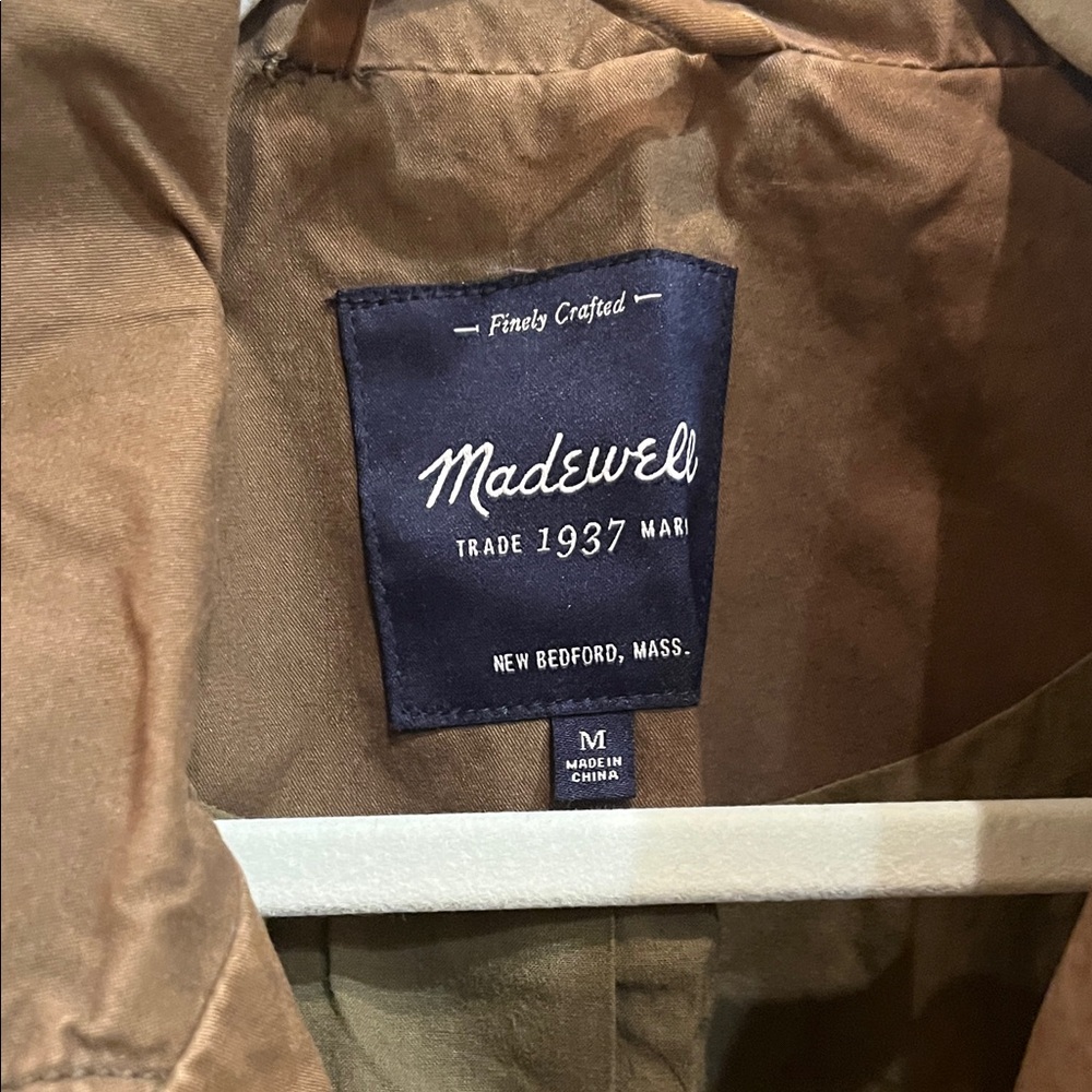 Madewell Olive Green Military Jacket - Picture 2 of 6